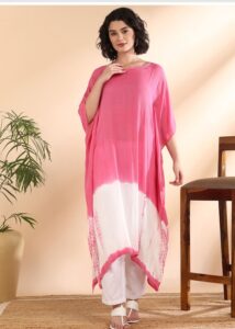 Fashion Innovation: The Magic of a Stylish Pink Kaftan Dress